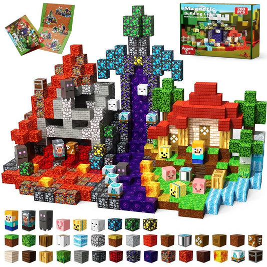 Minecraft Magnetic Blocks Children Toys Boys Girls Birthday gift