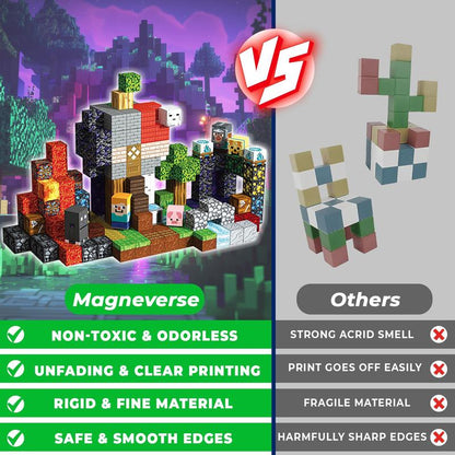 Minecraft Magnetic Blocks Children Toys Boys Girls Birthday gift